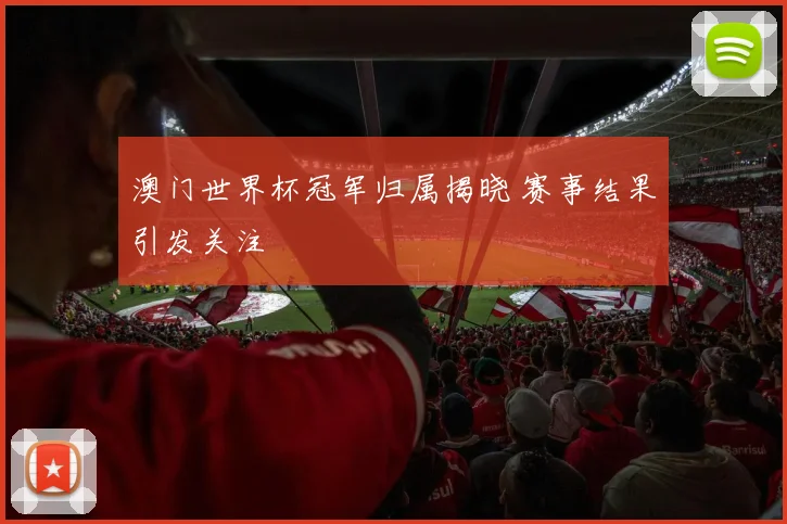 澳门世界杯冠军归属揭晓 赛事结果引发关注